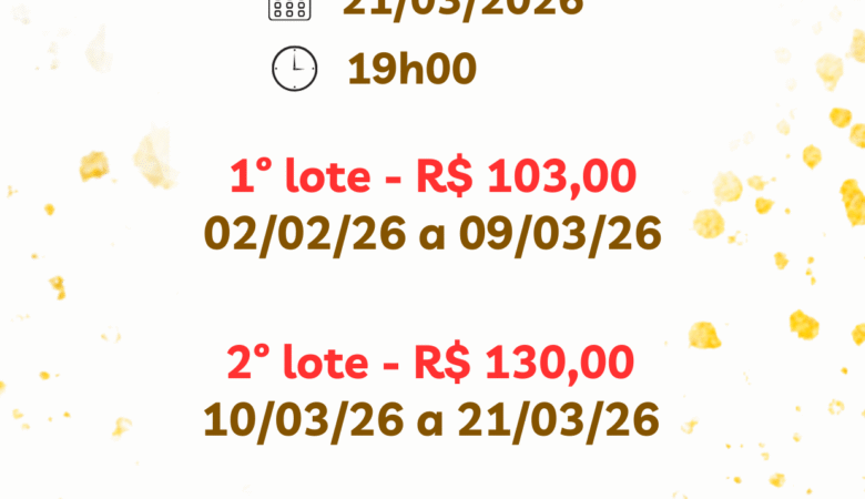 Ingresso para a festa de 30 anos da FGDS 